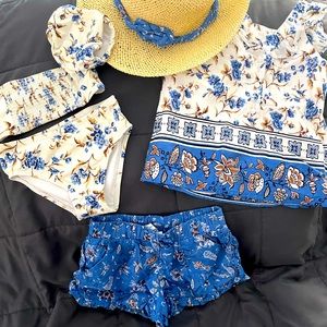 Janie and Jack - Toddler Girl Swim Set